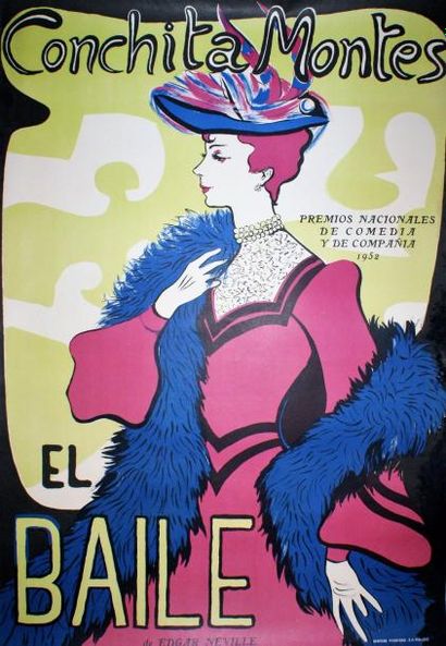 ANONYME CONCHITA MONTES.”EL BAILE de Edgar Neville”. 1952 Graficas Reunidas, Madrid...