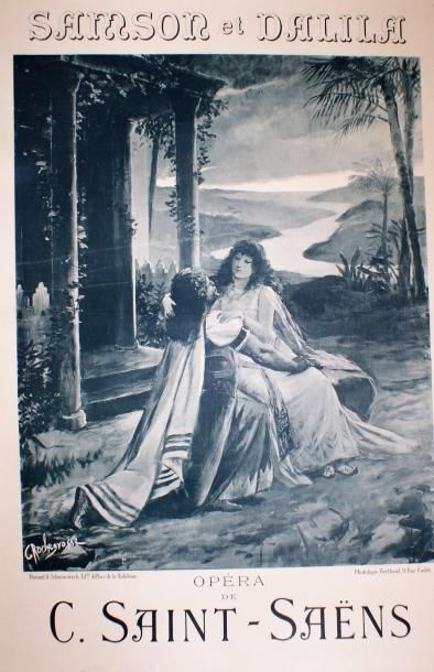 ROCHEGROSSE Georges-Antoine (1859-1938) SAMSON et DALILA. Opéra de SAINT-SAËNS.1892...