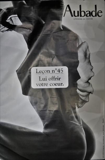 LEVIS Hervé (photo) AUBADE.”Lui offrir votre coeur”- Rcs, Paris - 175 x 118 cm -...