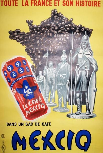 NICOLITCH C LE CAFÉ MEXCIQ.”Toute la France et son histoire”.Vers 1955 Etablissements...