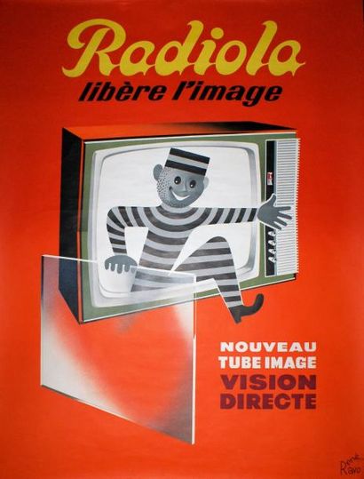 RAVO René (1904-1998) RADIOLA.”LIBÈRE L’’IMAGE”.Vers 1960 Imprimerie Bedos & Cie...