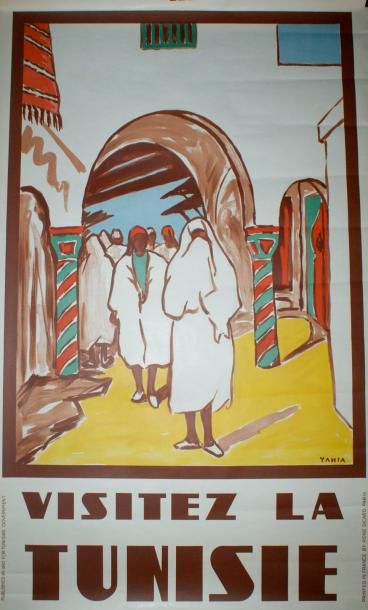 YAHIA (20 affiches) VISITEZ LA TUNISIE -Printed in France R.Sicard, Paris-Published...