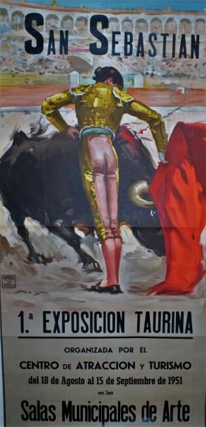 REUS Juan (1912-2003) (5 affiches) PLAZA DE TOROS. Vers 1960 5 affiches - Litho.Ortega,...