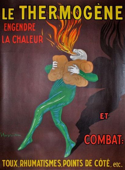 CAPPIELLO LEONETTO (1875-1942) LE THERMOGÈNE “Engendre la chaleur”. Imprimerie Marci,...