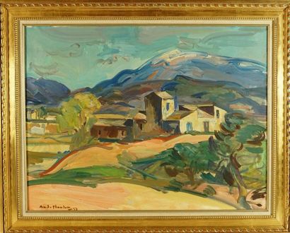 André PLANSON (1898-1981) Vaizon la Romaine, Huile sur toile signée en bas à droite...