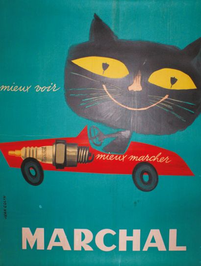 COLIN Jean (1881-1961) MARCHAL.“MIEUX MARCHER, MIEUX VOIR".Vers 1960
Imprimerie Bedos,...