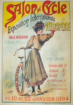 GRAY Henri (1858-1924) Salle Wagram.SALON DU CYCLE."Pneu Seddon".Janvier 1894
Imp.Herold,...