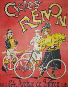 TRIANON CYCLES RENON Imprimerie Eug.Marx, Paris -108 x 85 cm - Entoilée, bon état...