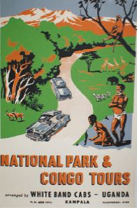 ANONYME NATIONAL PARK & CONGO TOURS.Vers 1950
Sans mention d'imprimeur - 76 x 50...