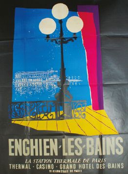 COLIN Jean (1881-1961) ENGHIEN-LES-BAINS. “La station thermale de Paris. Casino,...