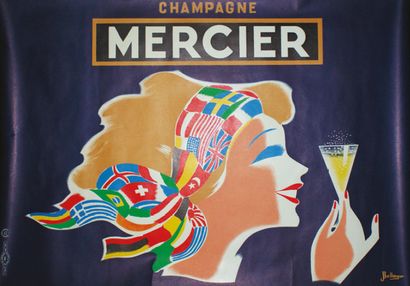 BELLENGER Jacques CHAMPAGNE MERCIER. Vers 1955
Imp.de La Vasselais, Paris - 45 x...