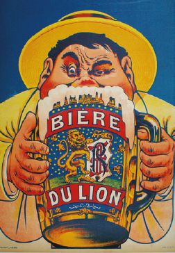 OGÉ Eugène (non signé) BIÈRE DU LION. Vers 1905.
Imp.Pichot, Paris - 80 x 58 cm -...