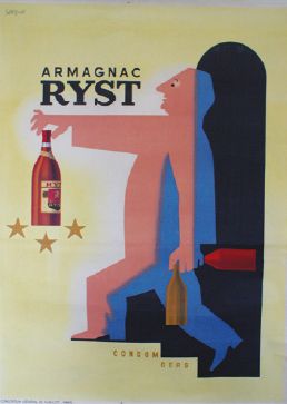 SAVIGNAC Raymond (1907-2002) ARMAGNAC RYST."Condom Gers".Vers 1943
Consortium Général...