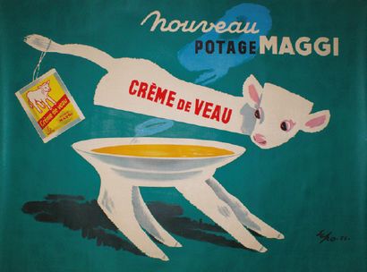 SEPO (1895-1983) NOUVEAU POTAGE MAGGI. Vers 1956
Pub.Idea, St-Ouen - 114 x 156 cm...