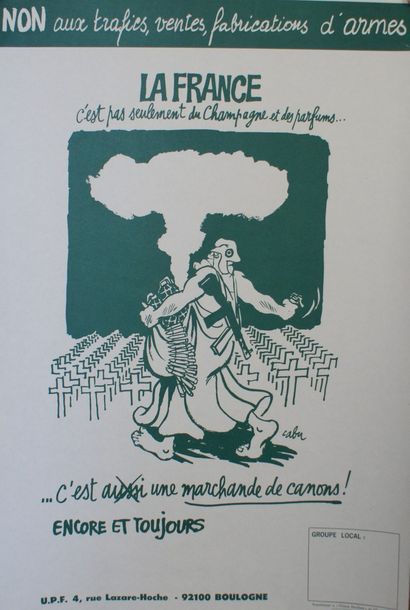 CABU (1938-2015) U.P.F.”LA FRANCE c’est pas seulement du champagne et des parfums...c’est...