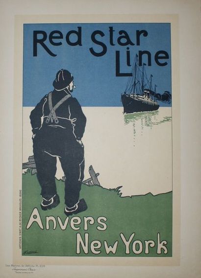 CASSIERS Henri - Dudley HARDY et Viktor OLIVA(3 planches) RED STAR LINE THE CHIEFTAN...
