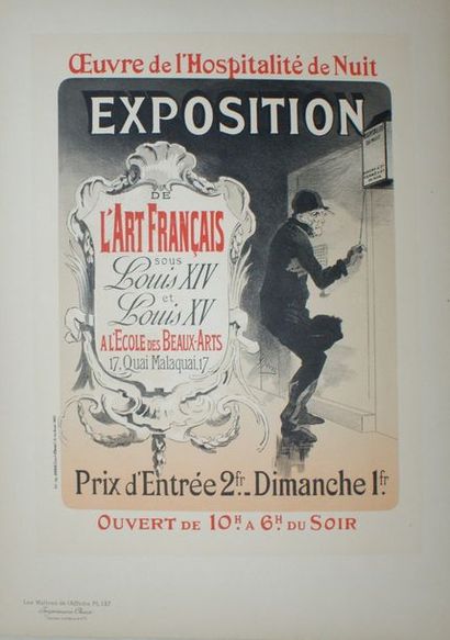CHÉRET Jules (1836-1932) (3 planches) CADET ROUSSEL - OEUVRES DE RABELAIS & EXPOSITION...