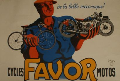 BELLENGER Jacques & Pierre CYCLES- MOTOS FAVOR “ DE LA BELLE MÉCANIQUE! ”. Vers 1937...