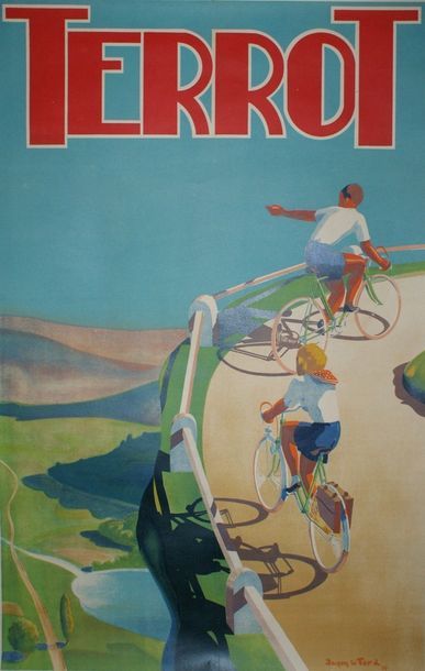 LE TORD Jacques TERROT. 1939 Imp.Réunies, Lyon - 120 x 80 cm - Entoilée, bon état...