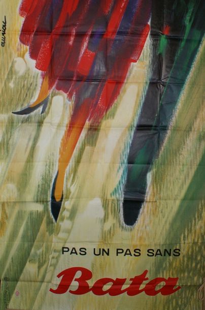 AURIAC Jacques (Né en 1922) PAS UN PAS SANS BATA.1965 Imp.de La Vasselais, Paris...