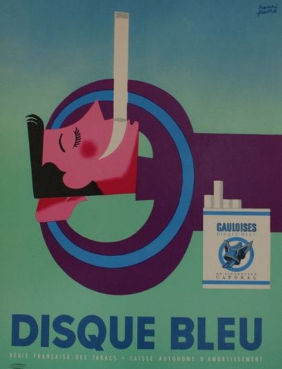 FABRE Henri & FIX-MASSEAU (2 affichettes) REGIE FRANçAISE DES TABACS .”GITANES &...