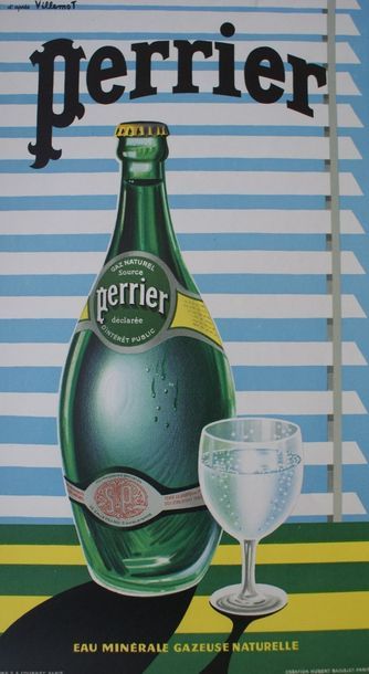 VILLEMOT Bernard (1911-1990) (3 affiches) PERRIER.”L’EAU, L’AIR, LA VIE”. 1980 et...