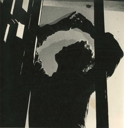 Frédéric BARZILAY (1917-2015) Silhouette, 1940, Tirage argentique d’époque sur papier...