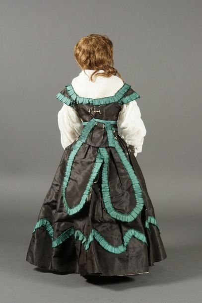 Léontine ROHMER (1850-1860) Poupée de mode de type Parisienne, avec tête et buste...