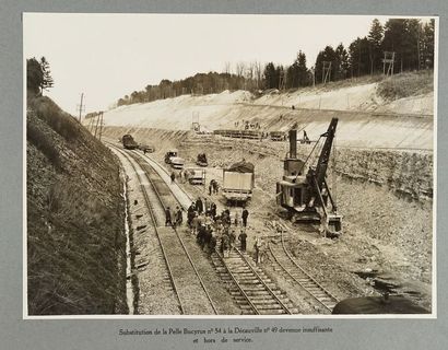 CHEMINS DE FER Album « Compagnie des Chemins de Fer de l’Est. Quadruplement des voies...