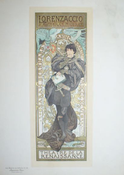 MUCHA Alphonse (1860-1939) LORENZACCIO Planche n°114 des Maîtres de l'Affiche
Imprimerie...