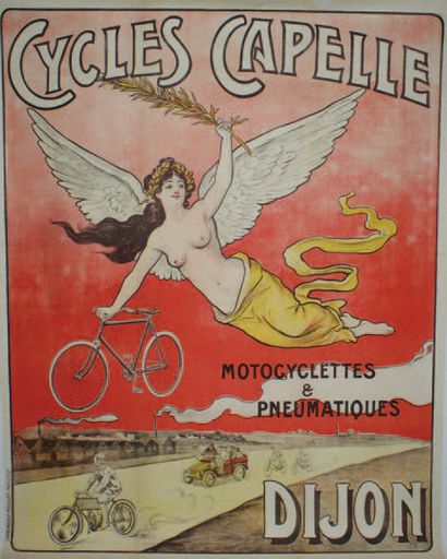 ANONYME CYCLES CAPELLE."Motocyclettes & pneumatiques", Dijon
Imprimerie Moullot,...