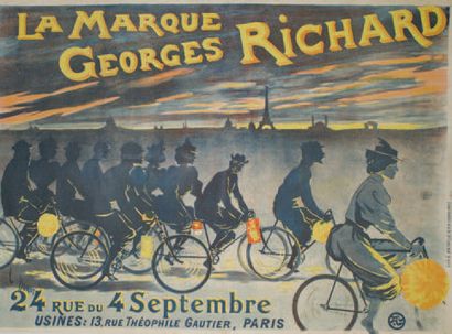 BURRET Jean Léonce (1866-1915) LA MARQUE Georges RICHARD. Vers 1900
Lith.G.Bataille,...