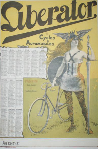 PAL (d'après) LIBÉRATOR."CYCLES & AUTOMOBILES".
1901
Imp.kossuth, Paris - 58 x 40...