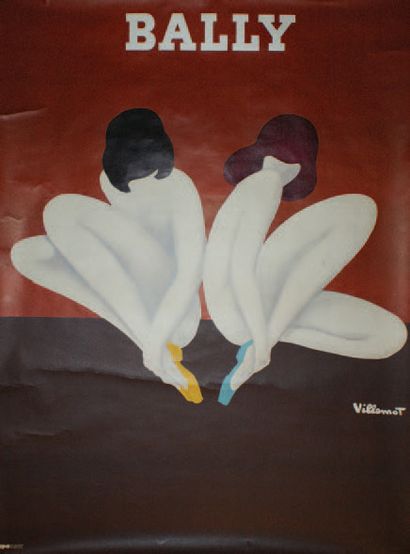BALLY. "LE LOTUS". 1973
Imp. I.P.A - 160 x 118 cm - Non entoilée, bon état (traces...
