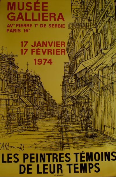 CARZOU Jean (1907-2000) (4 affiches) MUSÉE GALLIÉRA. LES PEINTRES TÉMOINS DE LEUR...