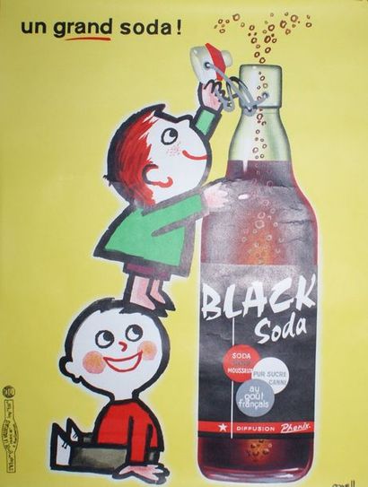 ONELL BLACK SODA”PUR SUCRE CANNE-AU GOÛT FRANçAIS”. Vers 1955 Etablissements de La...