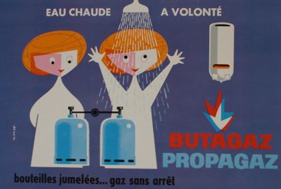 WORTT BUTAGAZ-PROPAGAZ.”EAU CHAUDE A VOLONTÉ” Imp.Dehon, Valenciennes-Paris - 32...