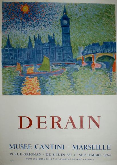 DERAIN André (d’après) MUSÉE CANTINI- MARSEILLE. Juin à Septembre 1964 Mourlot imprimeur...