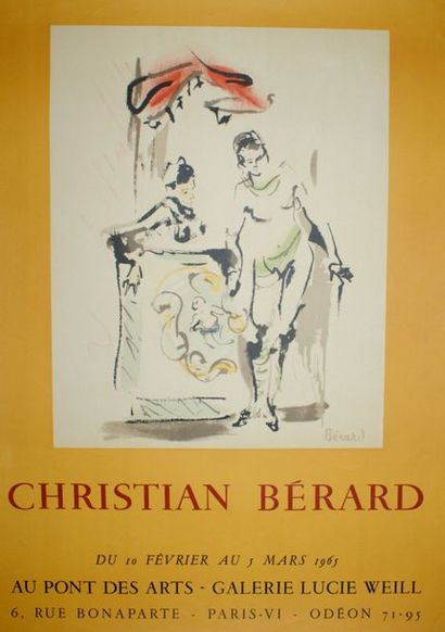 BERARD Christian Jacques (1902-1949) (2 affiches) GALERIE LUCIE WEILL. Février-Mars...
