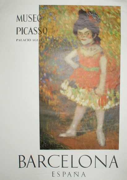 PICASSO (d’après) (2 affiches) MUSEO PICASSO, BARCELONA, Espana Liechtenstein - Printed...