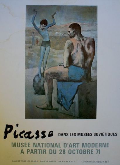 PICASSO Pablo (2 affiches) La Hune.TAUROMACHIES.Juillet 1954 Imprimerie Mourlot -...