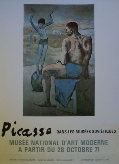 PICASSO Pablo (2 affiches) Berggruen & Cie. PICASSO “Dessins 1903-1907”. Mai-Juillet...