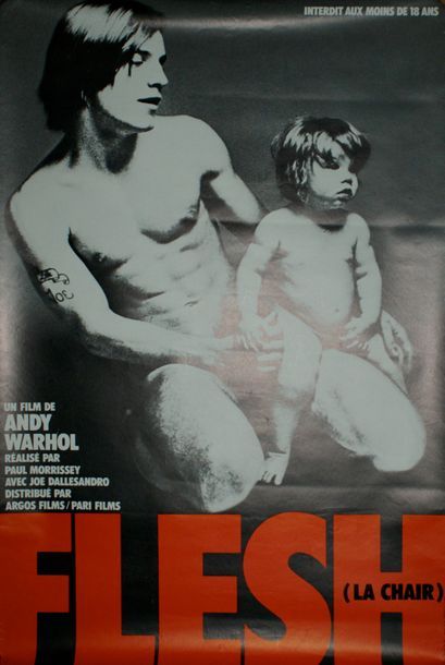 WARHOL Andy (1928 -1987) FLESH.Film de Andy Warhol et de Paul Morrissey. 1969 Imp.Serg...
