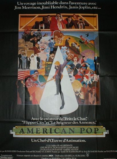 DIVERS AMERICAN POP.1981 & AINAMA Lalande-courbet (offset) - 160 x 120 cm - Non entoilée,...