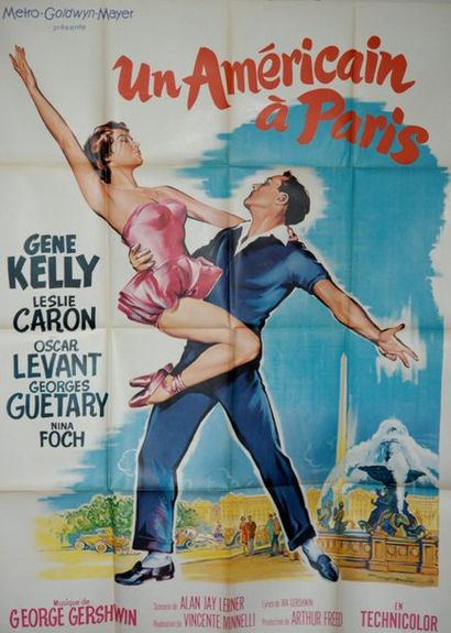 METRO-GOLDWYN-MAYER UN AMÉRICAIN À PARIS. Film avec Gene Kelly et Leslie Caron -...