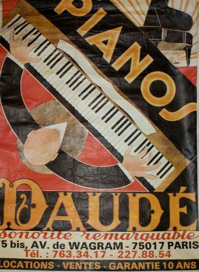 null PIANO DAUDÉ (2 affiches) Reproduction - ED J.S.R - 157 x 118 cm -Non entoilée,...