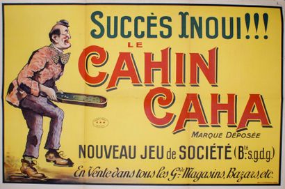 DEPIERRE LE CAHIN CAHA.”NOUVEAU JEU DE SOCIÉTÉ.SUCCÈS INOUI !!” Imprimerie F. Champenois,...