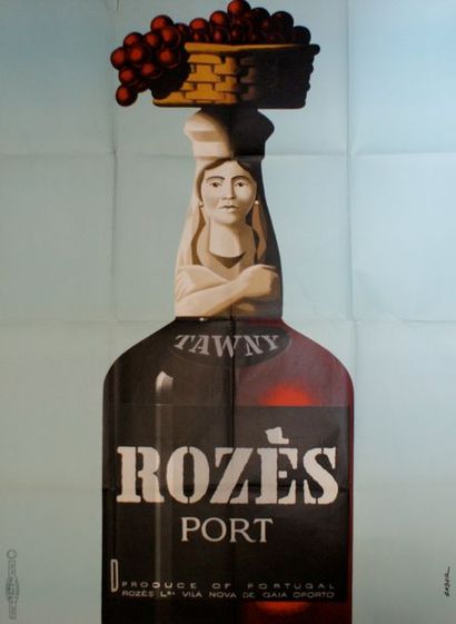 GABOR ROZÈS.”produce of Portugal”. Vers 1962 Imprimerie de La Vasselais, Paris (offset)...