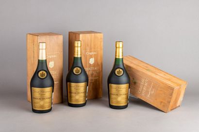 3 bouteilles
COGNAC «Grande Champagne» CHÂTEAU...
