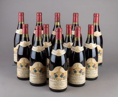 null 12 bouteilles
NUITS St. GEORGES 1er cru «Les St. Georges cuvée GEORGES FAIVELEY»...